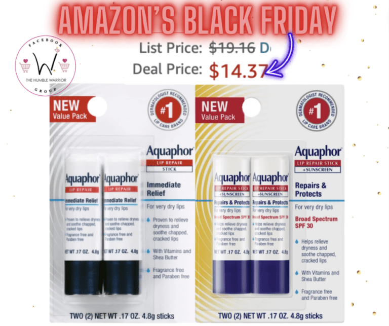Aquaphor Lip Balm 4-Pack!